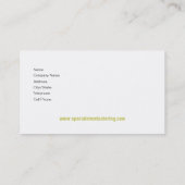 Stijlvol Visitekaartje (voor alle doeleinden) - "B (Achterkant)