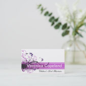 Stijlvol Visitekaartje (voor alle doeleinden) - "B (Staand voorkant)