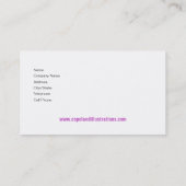 Stijlvol Visitekaartje (voor alle doeleinden) - "B (Achterkant)