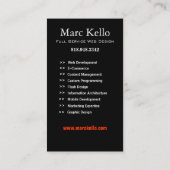 Stijlvol Visitekaartje (voor alle doeleinden) - "L (Achterkant)