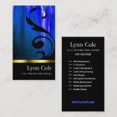 Stijlvol Visitekaartje (voor alle doeleinden) - "L (Voorkant / Achterkant)