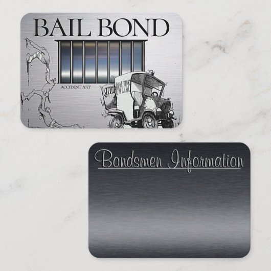 Stijlvol Visitekaartje voor borgtocht (Voorkant / Achterkant)