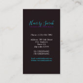 Stijlvol Visitekaartje voor digitale haarstijlpagi (Achterkant)