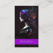 Stijlvol Visitekaartje voor digitale haarstijlpagi (Voorkant)