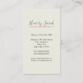 Stijlvol Visitekaartje voor haarstijl (Achterkant)