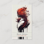 Stijlvol Visitekaartje voor haarstijl (Voorkant)