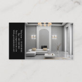 Stijlvol Visitekaartje voor interieurontwerper (Achterkant)