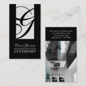 Stijlvol Visitekaartje voor interieurontwerper (Voorkant / Achterkant)