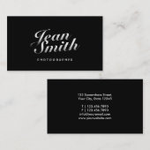 Stijlvol Visitekaartje voor kalligrafische fotogra (Voorkant / Achterkant)