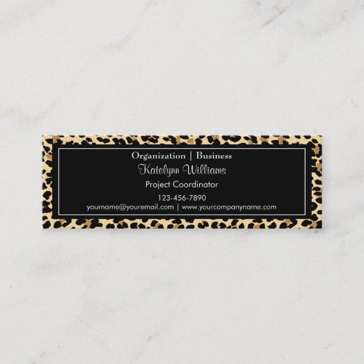 Stijlvol Visitekaartje voor lak afdrukken (Voorkant)