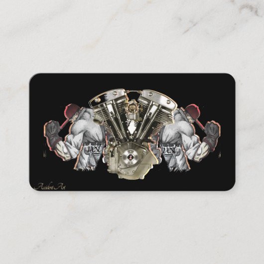 Stijlvol Visitekaartje voor motorfietsen (Voorkant)