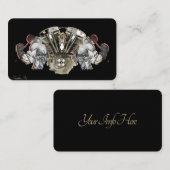 Stijlvol Visitekaartje voor motorfietsen (Voorkant / Achterkant)