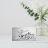 Stijlvol Visitekaartje voor motorfietsen (Staand voorkant)
