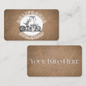 Stijlvol Visitekaartje voor motorfietsen (Voorkant / Achterkant)