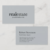 Stijlvol Visitekaartje voor onbewerkte onroerend g (Voorkant / Achterkant)
