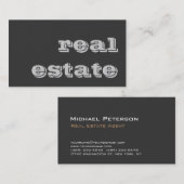 Stijlvol Visitekaartje voor onbewerkte onroerend g (Voorkant / Achterkant)