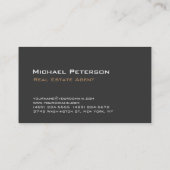 Stijlvol Visitekaartje voor onbewerkte onroerend g (Achterkant)