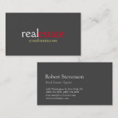 Stijlvol Visitekaartje voor onbewerkte onroerend g (Voorkant / Achterkant)