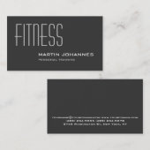 Stijlvol Visitekaartje voor persoonlijk trainingsp (Voorkant / Achterkant)