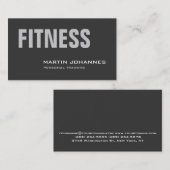 Stijlvol Visitekaartje voor persoonlijk trainingsp (Voorkant / Achterkant)
