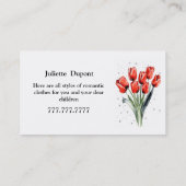 Stijlvol Visitekaartje voor tapelaar (Achterkant)