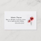 Stijlvol Visitekaartje voor tapelaar (Achterkant)