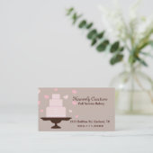 Stijlvol Visitekaartje voor tapes en roze bakkerij (Staand voorkant)