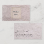 Stijlvol Visitekaartje voor witwasgoed (Voorkant / Achterkant)