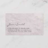 Stijlvol Visitekaartje voor witwasgoed (Achterkant)