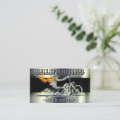 Stijlvol Visitekaartje voor zwart-wit- en chroommo (Staand voorkant)