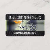 Stijlvol Visitekaartje voor zwart-wit- en chroommo (Voorkant)