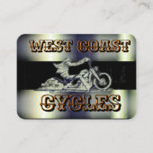 Stijlvol Visitekaartje voor zwart-wit- en chroommo (Voorkant)