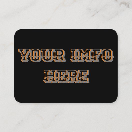 Stijlvol Visitekaartje voor zwart-wit- en chroommo (Achterkant)