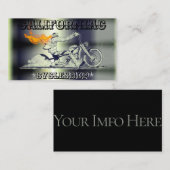 Stijlvol Visitekaartje voor zwart-wit- en chroommo (Voorkant / Achterkant)