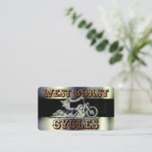 Stijlvol Visitekaartje voor zwart-wit- en chroommo (Staand voorkant)