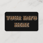 Stijlvol Visitekaartje voor zwart-wit- en chroommo (Achterkant)