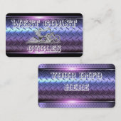 Stijlvol Visitekaartje voor zwart-wit- en chroommo (Voorkant / Achterkant)