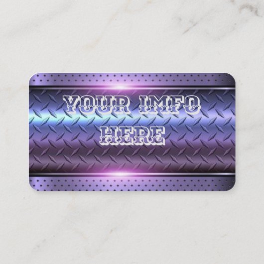 Stijlvol Visitekaartje voor zwart-wit- en chroommo (Achterkant)