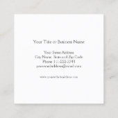 Stijlvol Visitekaartje Waterverf Square (Achterkant)