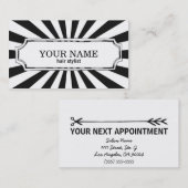 Stijlvol Visitekaartjes met aanwijzen herinnering Afsprakenkaartje (Voorkant / Achterkant)