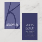 Stijlvol Visitekaartjes voor monogram haarlijst (Voorkant / Achterkant)