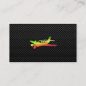 Stijlvol vliegtuig visitekaartje (Achterkant)