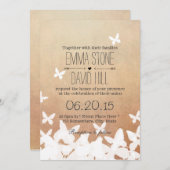 Stijlvol vliegveld Neutral Wedding Kaart (Voorkant / Achterkant)