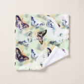 Stijlvol vlinder bad handdoek (Wasdoekje)