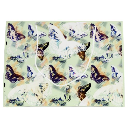 Stijlvol vlinder groot cadeauzakje (Voorkant)