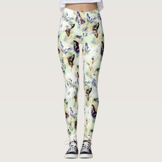 Stijlvol vlinder leggings (Voorkant)