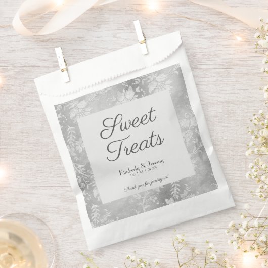 Stijlvol  voethuwelijk bedankzakje (Geknipt)