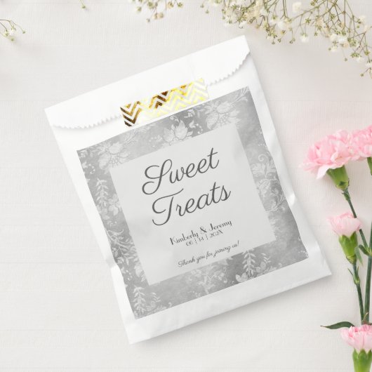 Stijlvol  voethuwelijk bedankzakje (Gezegeld)