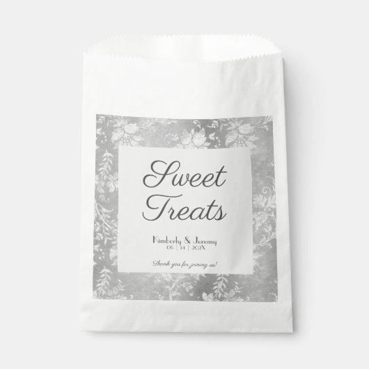 Stijlvol  voethuwelijk bedankzakje (Voorkant)