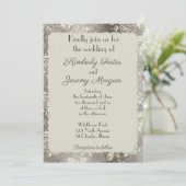 Stijlvol  voethuwelijk kaart (Staand voorkant)